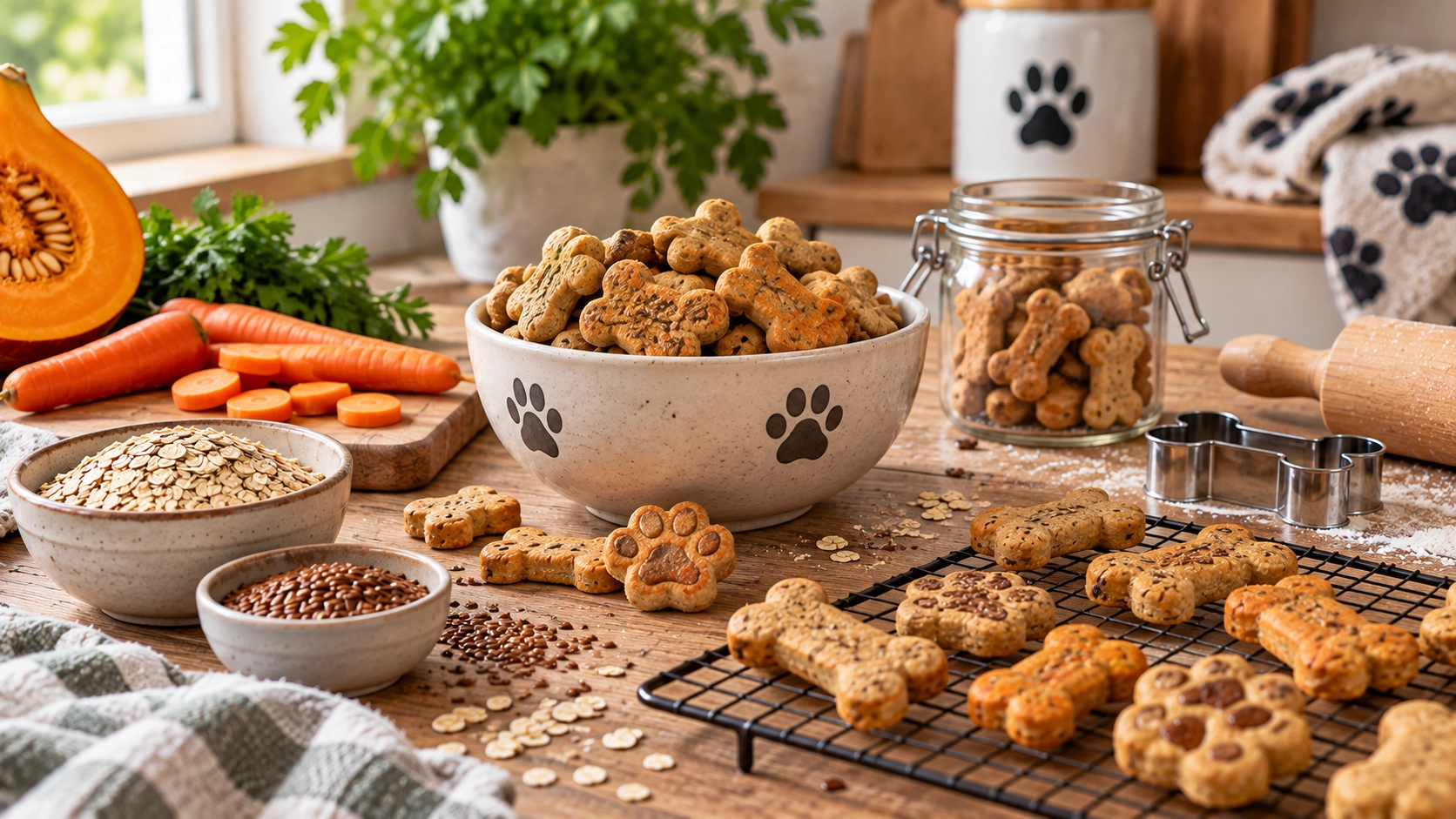 Selbstgebackene Hundekekse